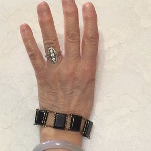 Vintage black stone Bracelet